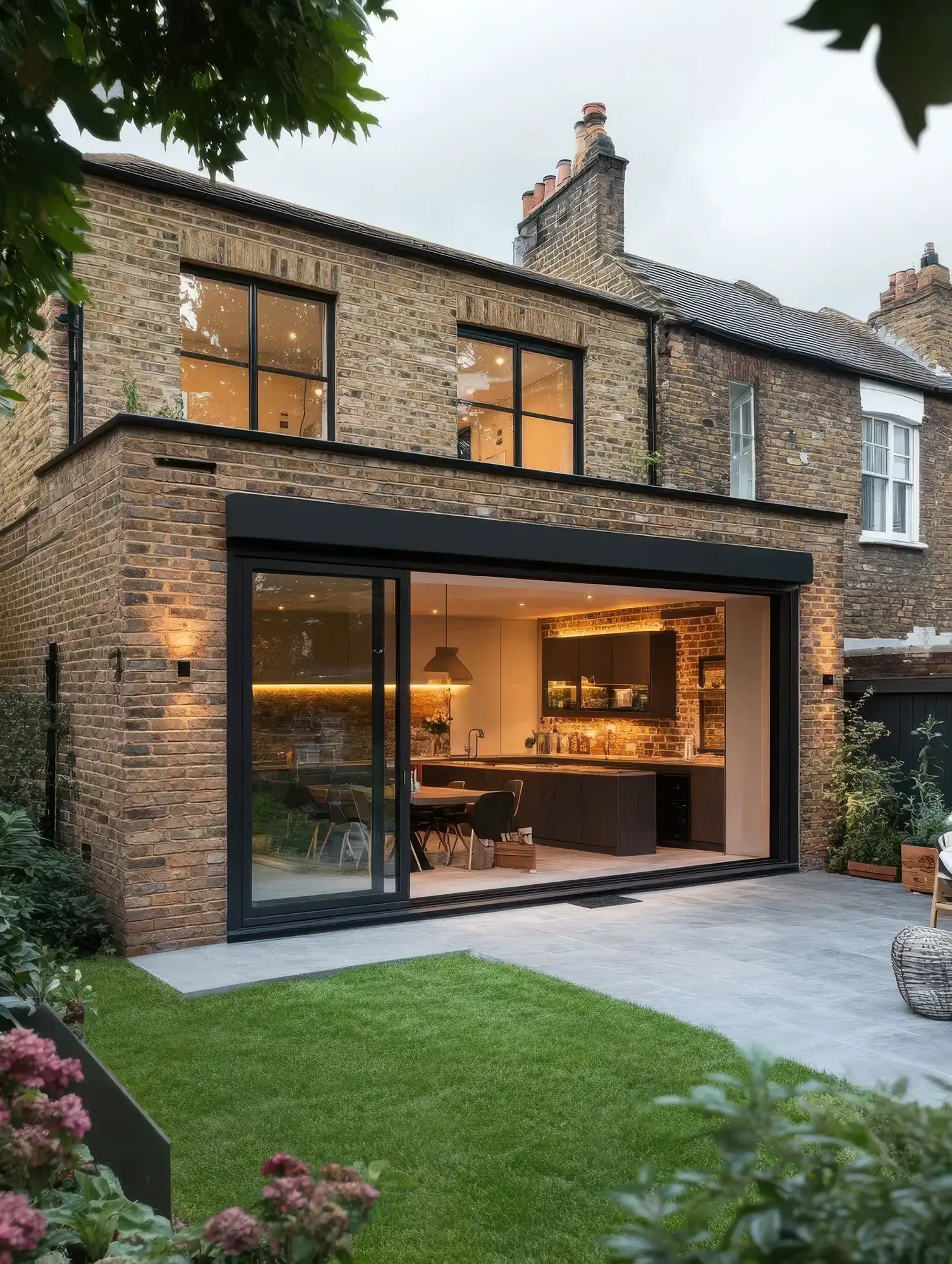 rear extension with bifold doors