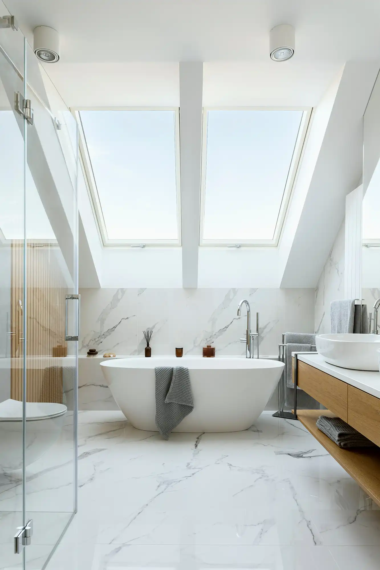loft converted to a bathroom